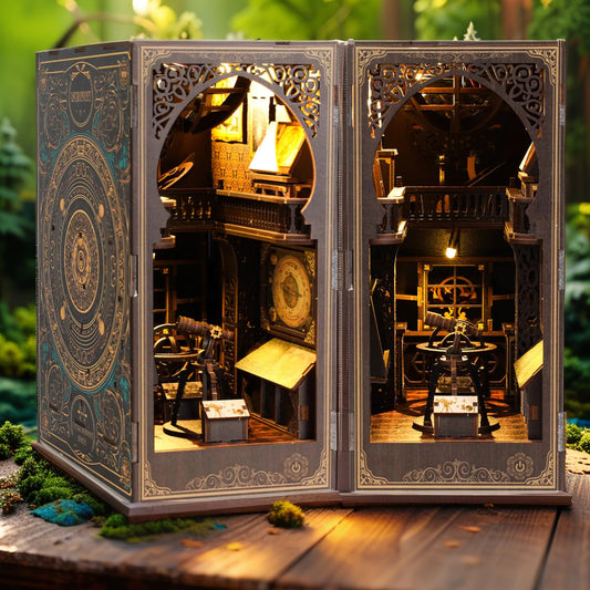 DIY Astronomy Museum Book Nook | Miniature Observatory & Orrery Kit