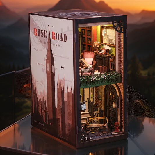 Detective Agency DIY Book Nook | Miniature Mystery Model Kit