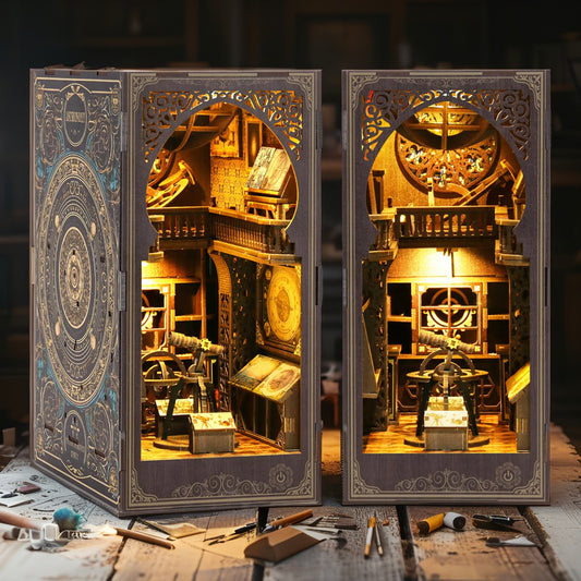 DIY Astronomy Museum Book Nook | Miniature Observatory Kit with Sensor Light
