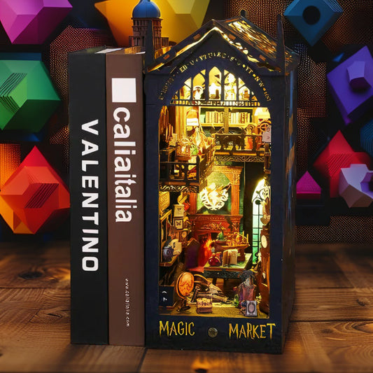 Magic Market DIY Book Nook | Enchanting Miniature Alley Kit