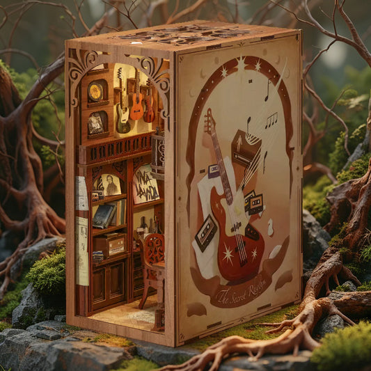 Secret Rhythm DIY Book Nook | Miniature Music Studio Model Kit