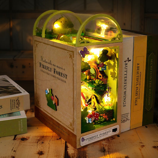 Firefly Forest DIY Book Nook | Magical Light-Up Miniature Kit