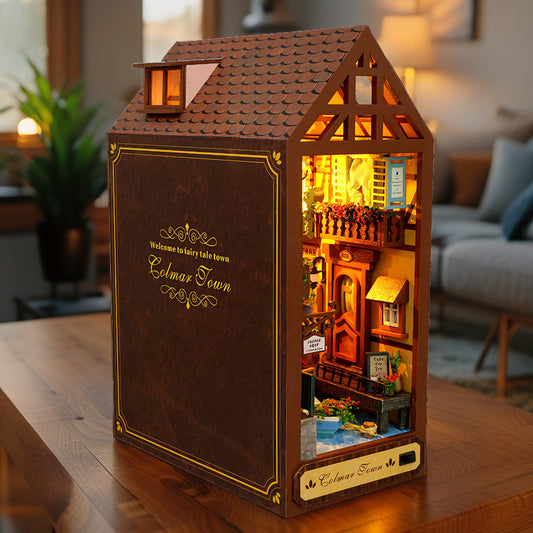 Leisurely Years DIY Book Nook | European Canal Town Miniature Kit