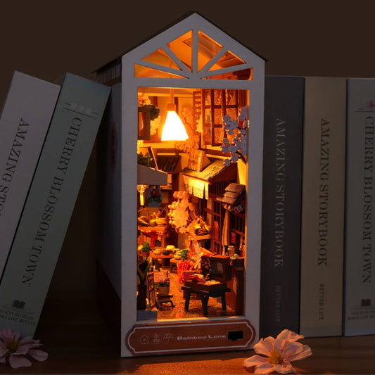 Alley After the Rain DIY Book Nook | Rainbow Lane Miniature Kit