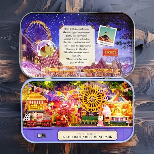 Starlight Amusement Park DIY Box Theater | Miniature Carnival Diorama Kit