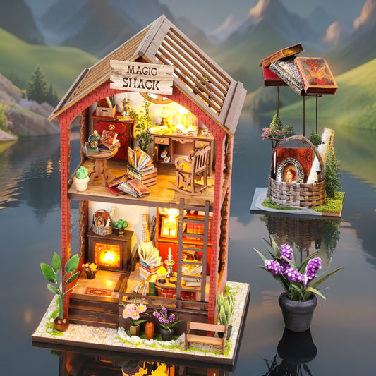 Magic Shack DIY Book Nook | Cozy Wizard's Cottage Miniature Kit