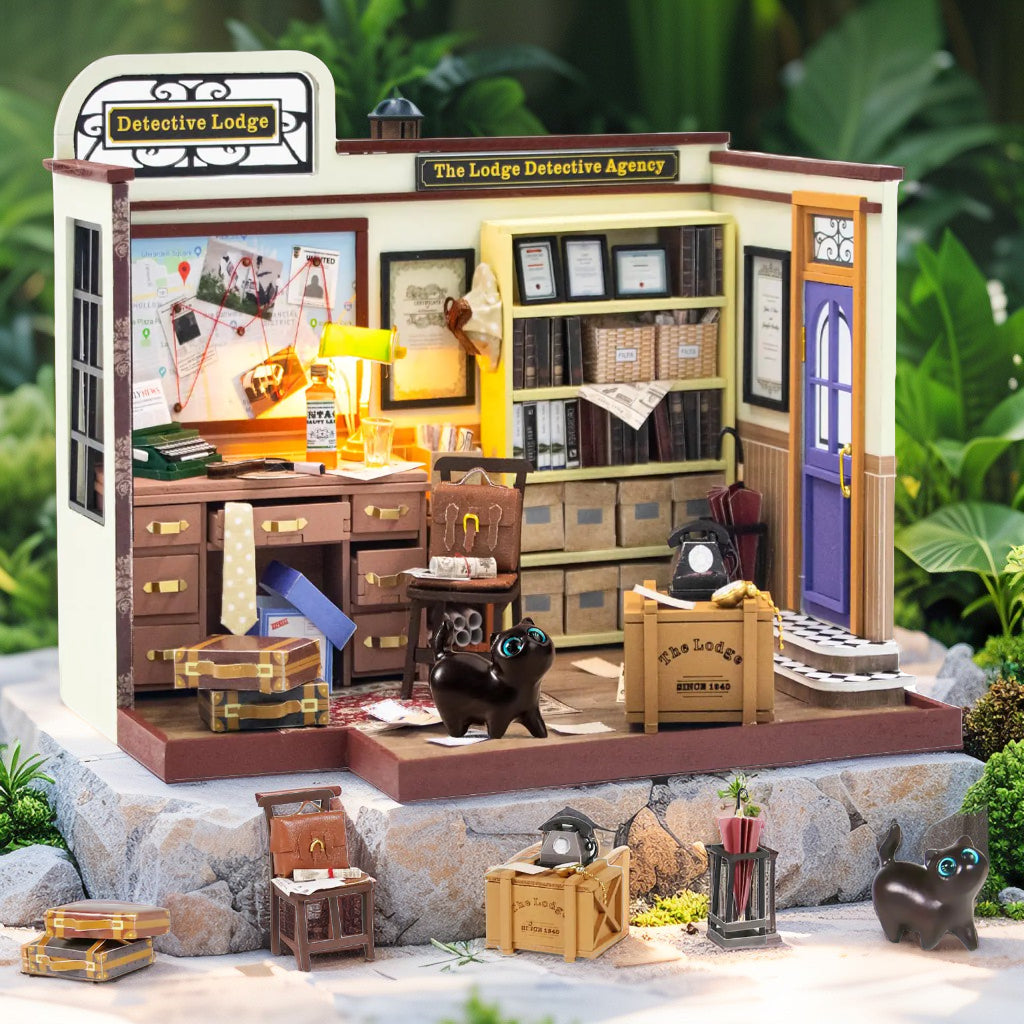 Detective Lodge DIY Miniature Kit | British-Style Detective Agency