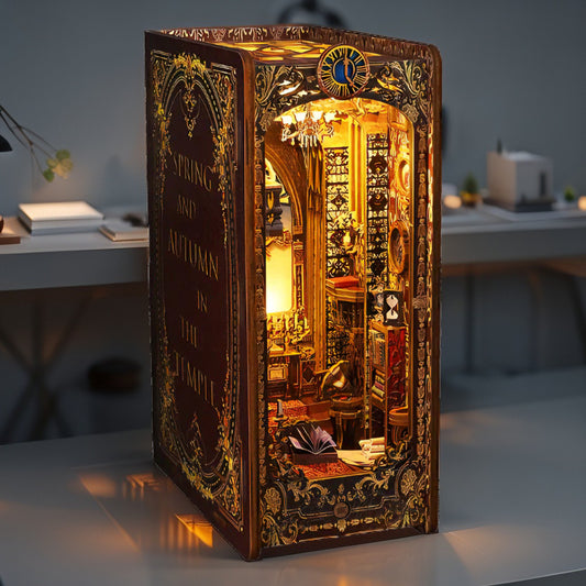 DIY Hut Covenant Church – 3D Diorama Book Nook with Music & LED | Hand‑Assemble Miniature Church Scene