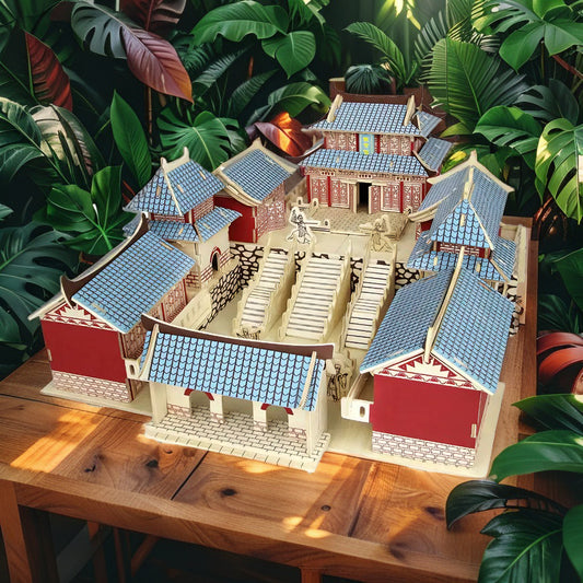 Zixiao Palace at Wudang Mountain – 3D Wooden Architectural Puzzle (Intricate Cultural Landmark Model, Ages 14+)