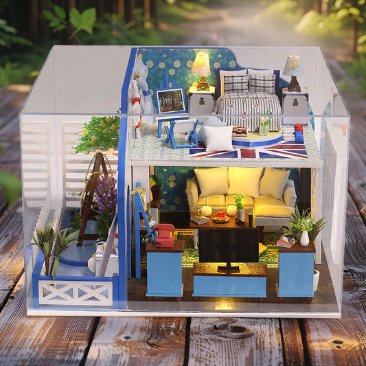 Coastal Loft DIY Miniature House Kit | Breezy British Seaside Villa