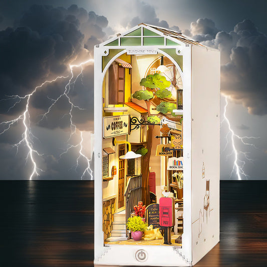 Sunset Alley DIY Book Nook | Romantic Golden Hour Miniature Kit