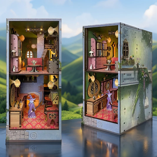 Magic Potion House DIY Book Nook | Cozy Wizard's Home Miniature Kit