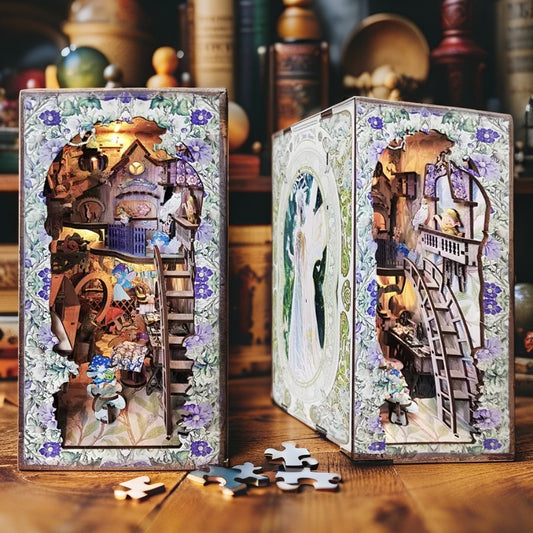 Happy Elf Castle DIY Book Nook | Whimsical Fairy Miniature Kit
