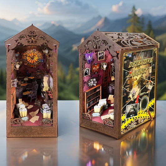 The Time-Space Detective DIY Book Nook | Sci-Fi Mystery Miniature Kit