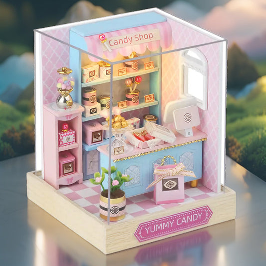 Delicious Candy DIY Miniature Kit | Whimsical Candy Land Diorama