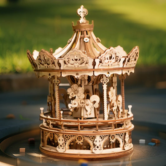 The Dream Carousel | DIY Mechanical Wooden Puzzle & Music Box