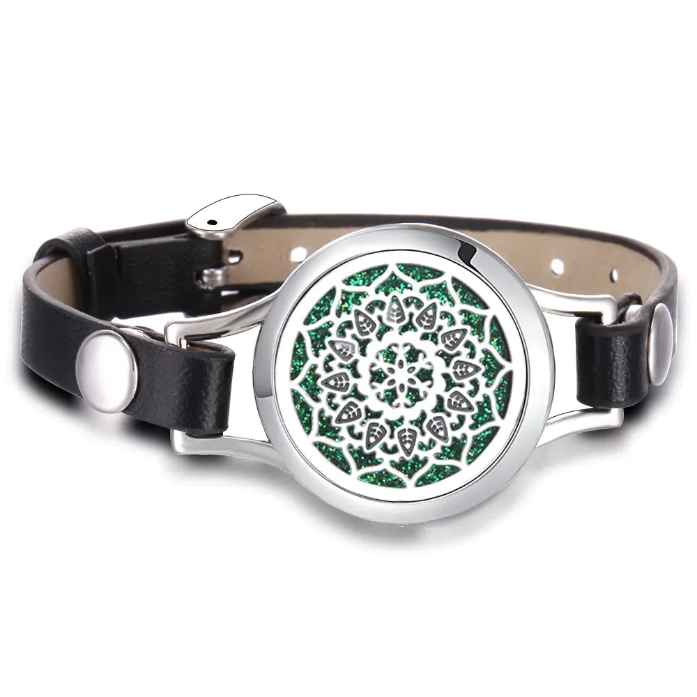 Essential Oil Aromatherapy Bracelet with Magnetic Closure