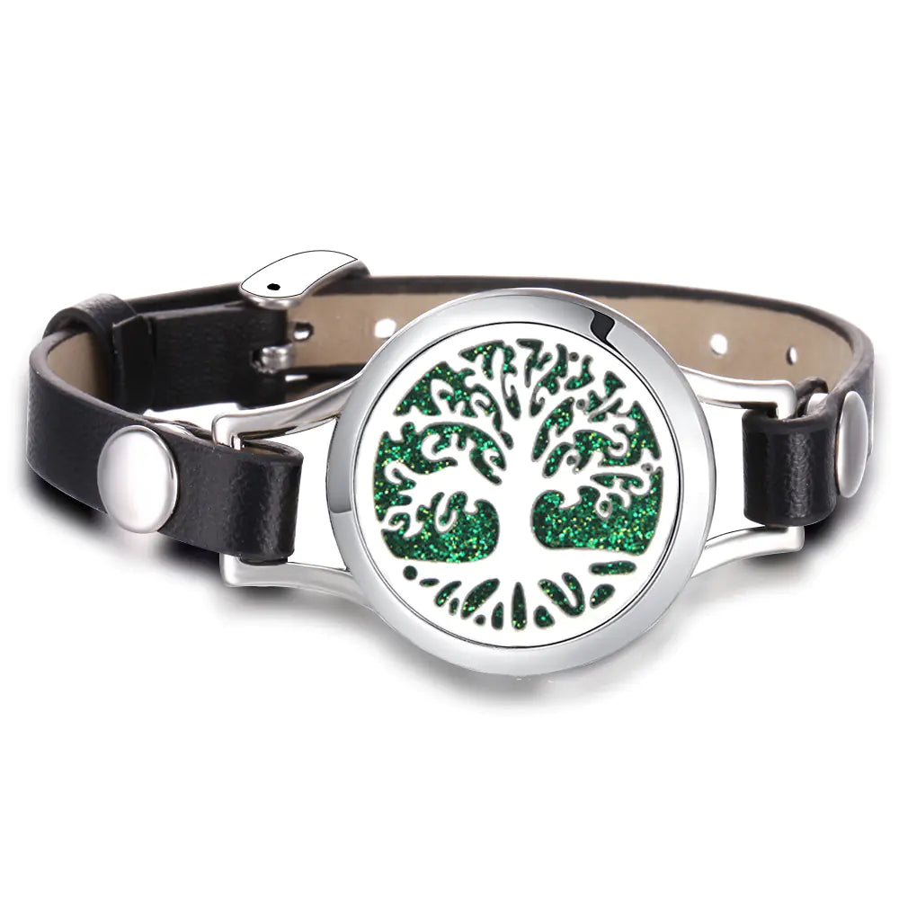 Essential Oil Aromatherapy Bracelet with Magnetic Closure