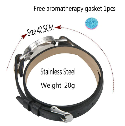 Essential Oil Aromatherapy Bracelet with Magnetic Closure
