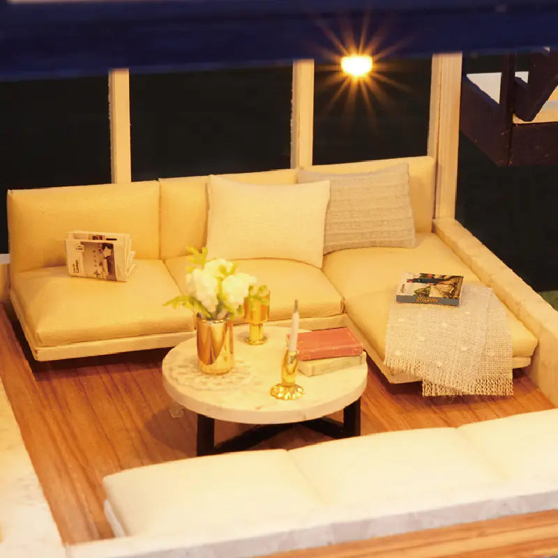 Cottage Time Apartment – DIY Two‑Story Villa Kit with Pool & LED | Handcrafted Coastal‑Modern Retreat for Adults