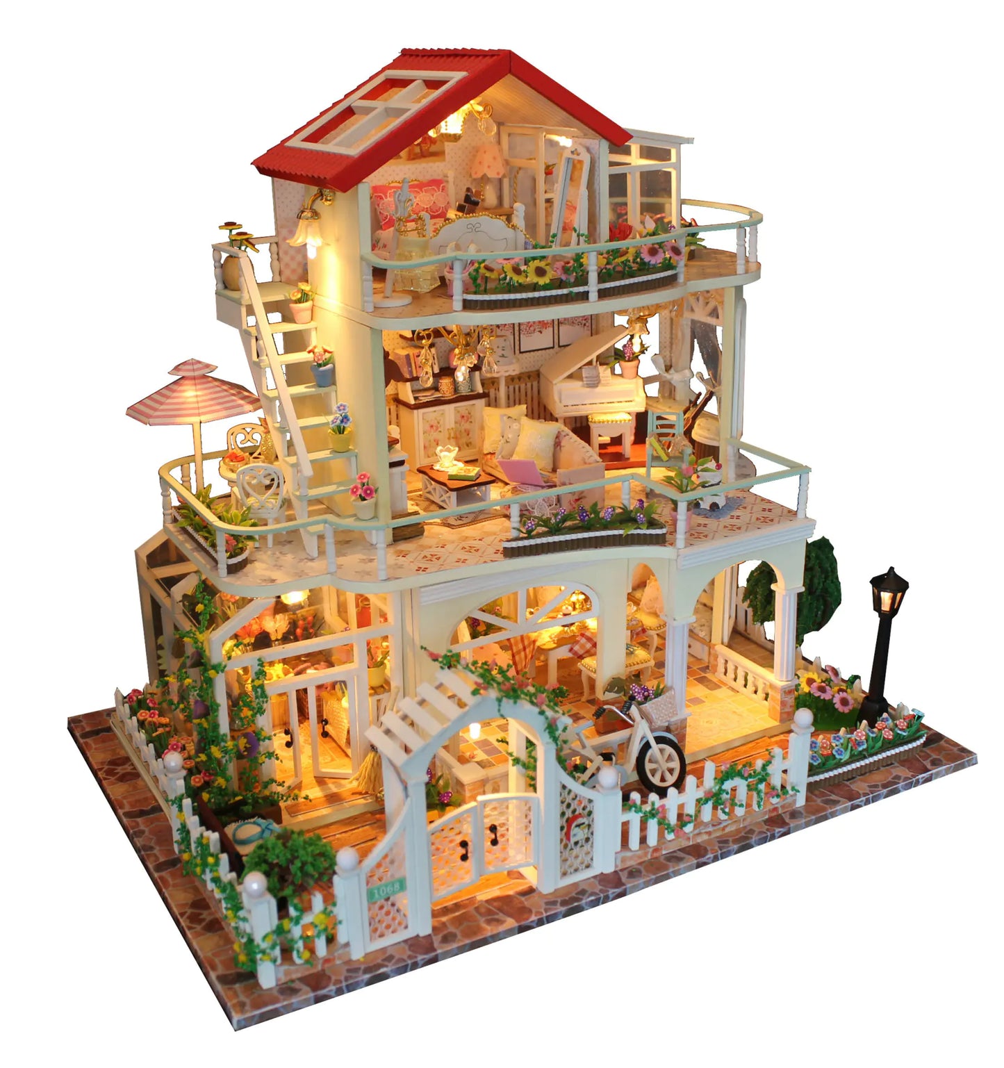 DIY Wooden Miniature House Kit – Cozy Garden Cabin Retreat