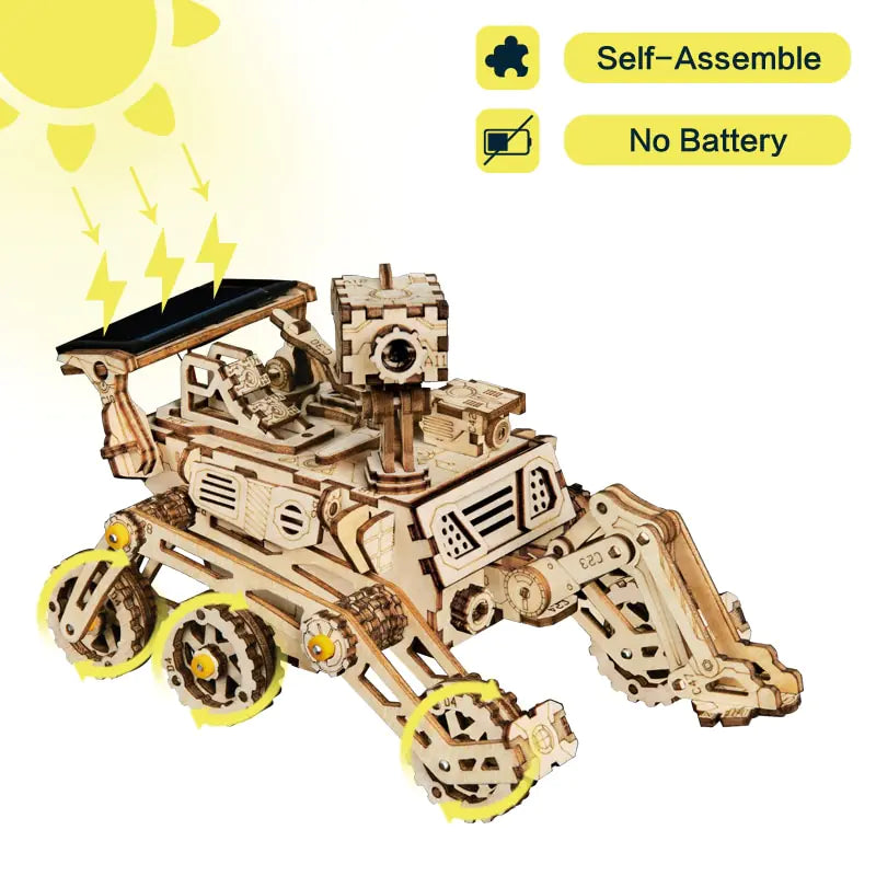 Curiosity Rover – Solar‑Powered 3D Wooden Mechanical Model (Ages 12+, Collectible Mars Explorer)