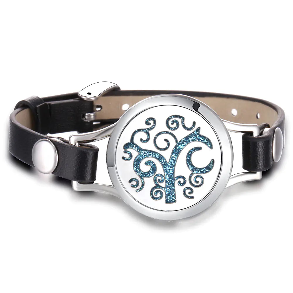 Essential Oil Aromatherapy Bracelet with Magnetic Closure