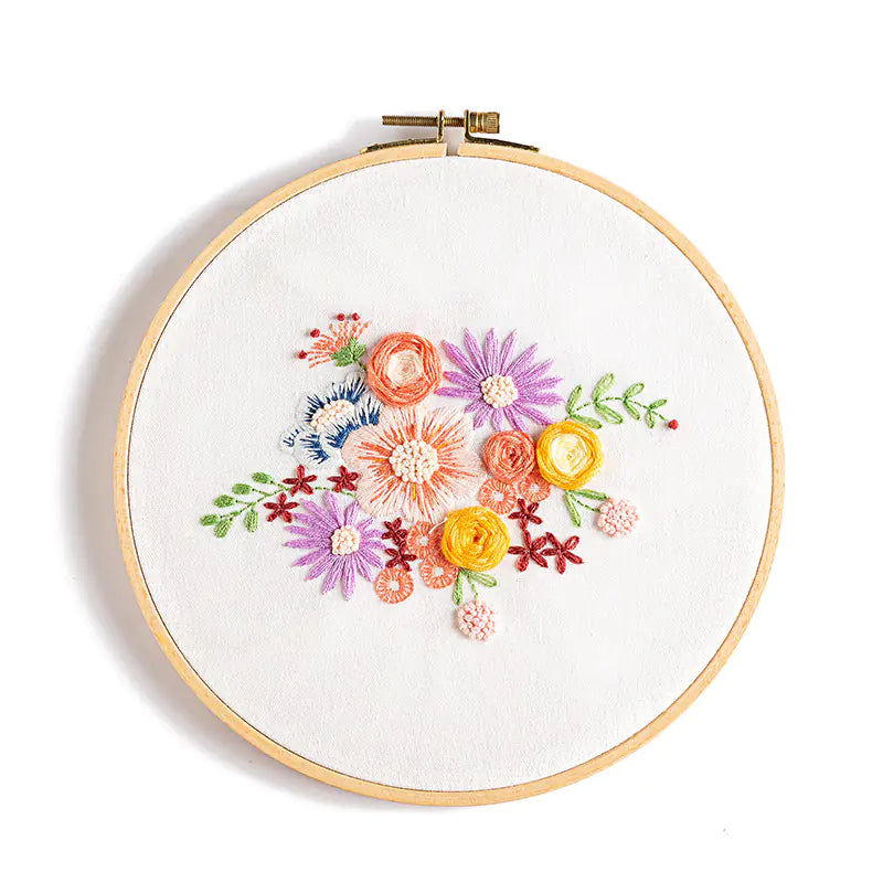 🎨 Hand Embroidery DIY Material Kit – Decorative Painting Series (9 Artistic Variants)