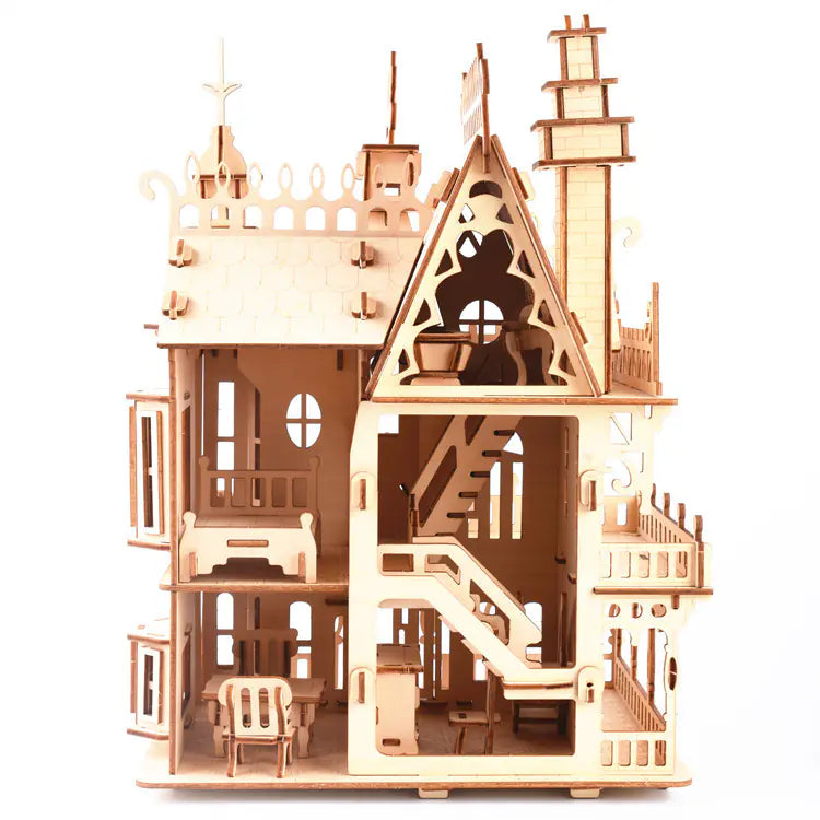 Dream Villa – Luxury 3D Wooden Puzzle Architectural Model (Ages 12+, Statement Display Piece)