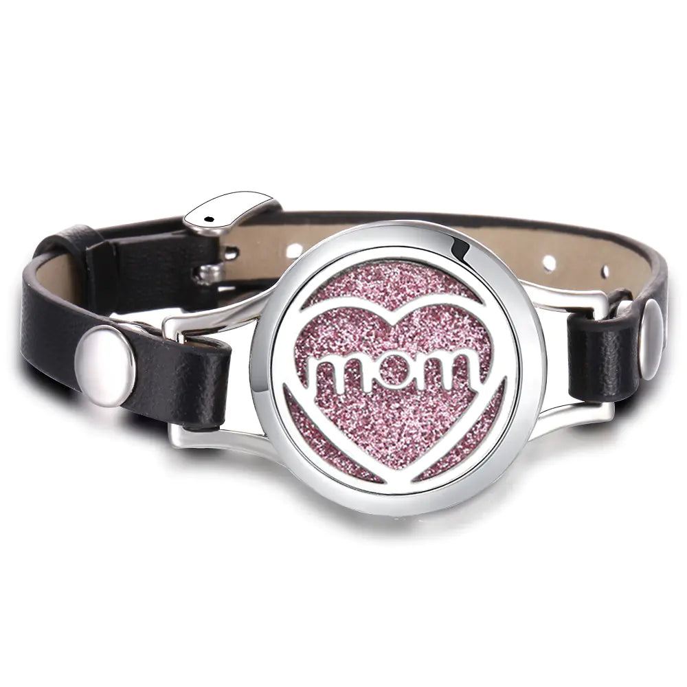 Essential Oil Aromatherapy Bracelet with Magnetic Closure