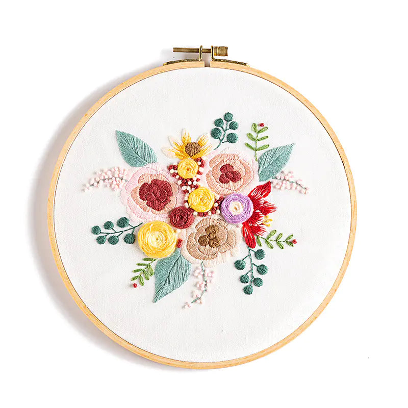 🎨 Hand Embroidery DIY Material Kit – Decorative Painting Series (9 Artistic Variants)