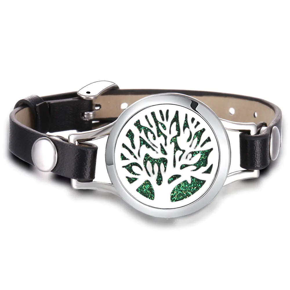Essential Oil Aromatherapy Bracelet with Magnetic Closure